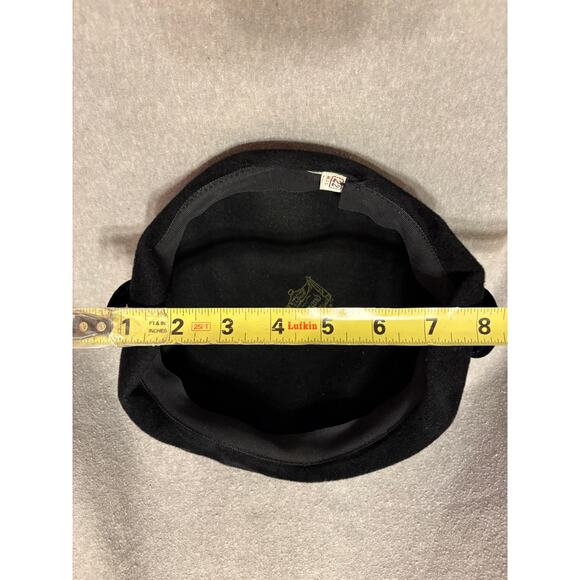 VTG 1950’s Henry Pollack, Inc. Black Genuine Velour Imported Fur Women’s Hat - Picture 7 of 12